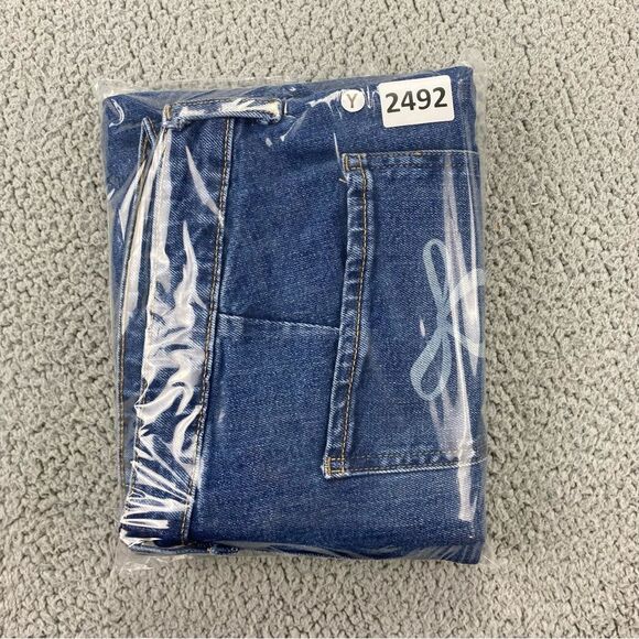 Old Navy Custom Upcycled Loose Hi-Rise Utility Pockets Straight Jean | Size:16P - Picture 16 of 16
